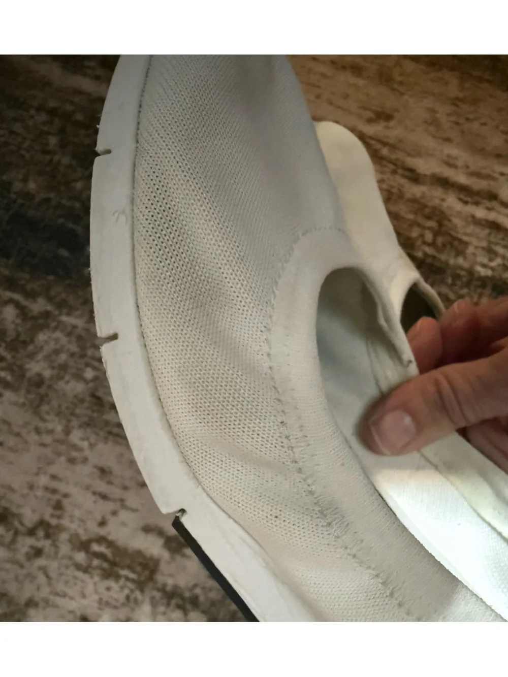 Michael Kors White Upton Ballet Slip-On Sneakers-logo at the heel (10-ladies) - Picture 11 of 12